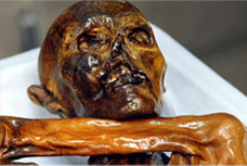 Ice mummy OTZI – proving that tattoos existed in Europe, 5400 years ago. 